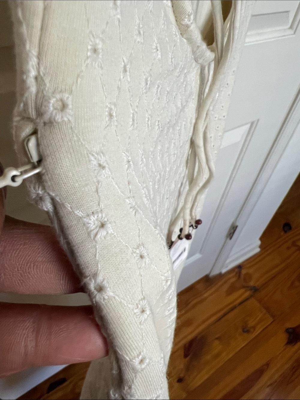 Free People Cream Eyelet Sleeveless Maxi Dress - Picture 14 of 16